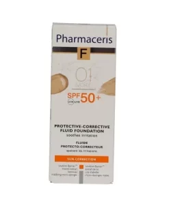 PHARMACERIS F-PROTECTIVE-CORRECTIVE FLUID FOUNDATION SPF50+IVORY